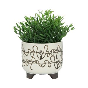 MASONLEY SET OF 2 IVORY PLANTER 7 (IN) 4