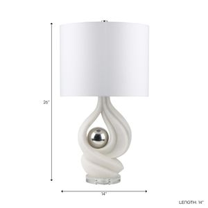 ARMONFORD IVORY LAMP 26 (IN) 9