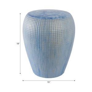FLINTSIDE BLUE GARDEN STOOL 18 (IN) 10