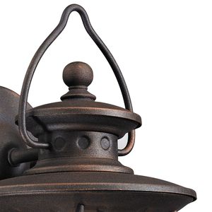 Village Lantern 13'' High 1-Light Outdoor Sconce - Weathered Charcoal 5