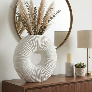 DORSETFORD WHITE VASE 21 (IN) 2