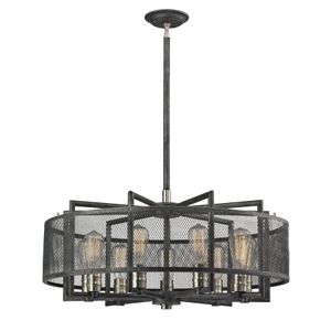 Slatington 28'' Wide 9-Light Chandelier - Brushed Nickel 1