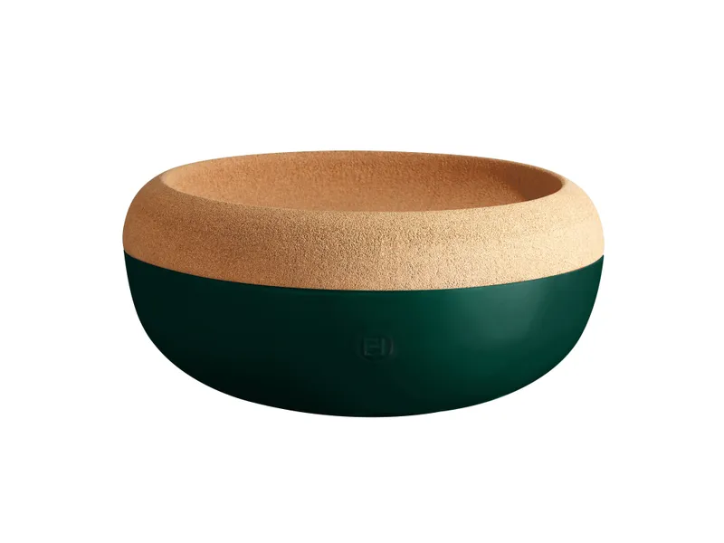 EMILE HENRY Large Storage Bowl, 6.5L/6.9qt, 14.2x14.2x6.1"/36x36x15.5cm, Cedar 1