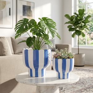 HARDYGROVE SET OF 2 BLUE PLANTER 7 (IN) 2