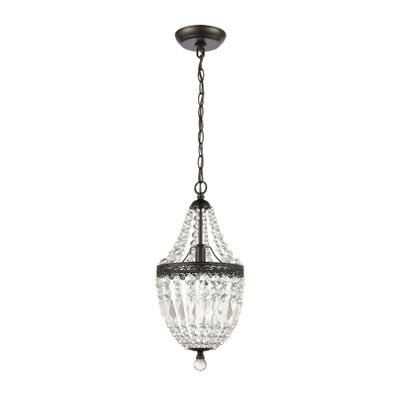 Morley 8.25″ Wide 1-Light Mini Pendant - Dark Bronze