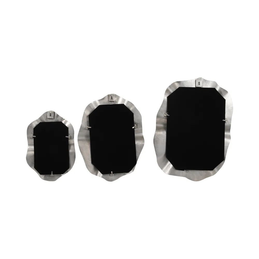 ASPENDALE SET OF 3 SILVER MIRRORS 3 (IN)