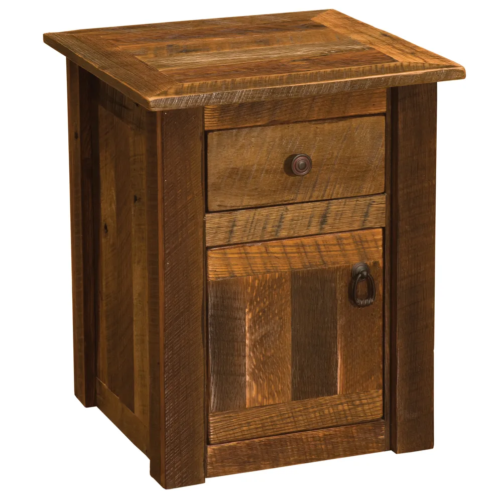 Barnwood Enclosed End Table