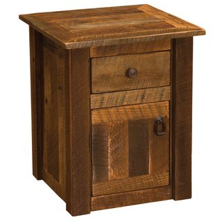 Barnwood Enclosed End Table