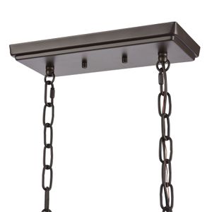 Joanie 34'' Wide 6-Light Linear Chandelier - Old Bronze 5