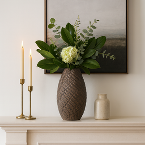 ROYVALE BROWN VASE 14 (IN) 11