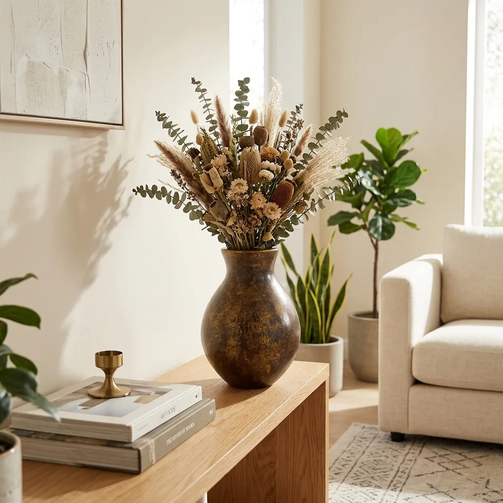 ELTONGROVE GOLD VASE 13 (IN)
