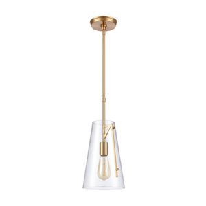 Trustle 7'' Wide 1-Light Mini Pendant - Satin Brass 2