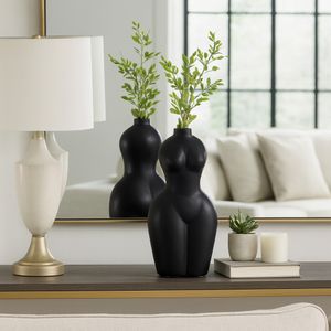 HAMDENHAM BLACK VASE 12 (IN) 2