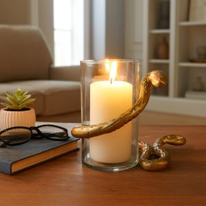 HARPERRIDGE GOLD CANDLE HOLDER 6 (IN) 11