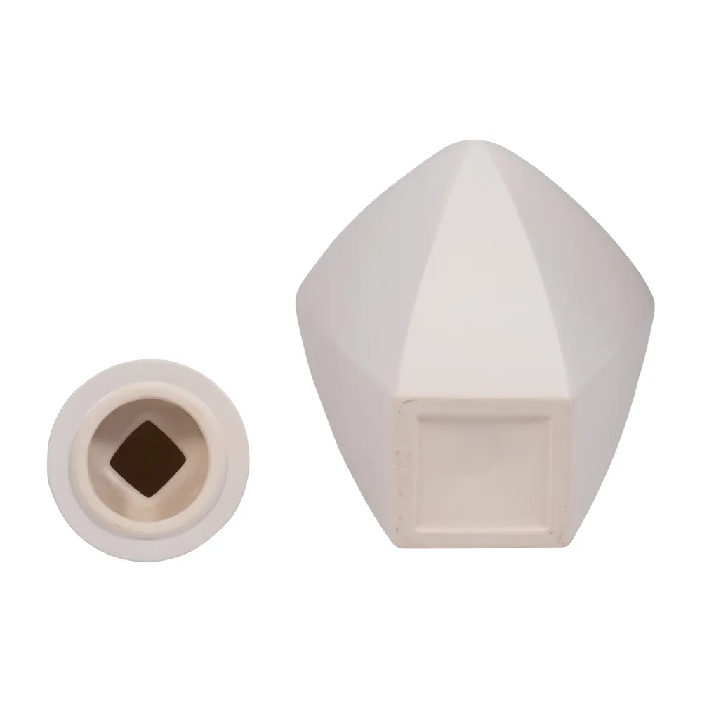 HALTONWORTH WHITE VASE 19 (IN)