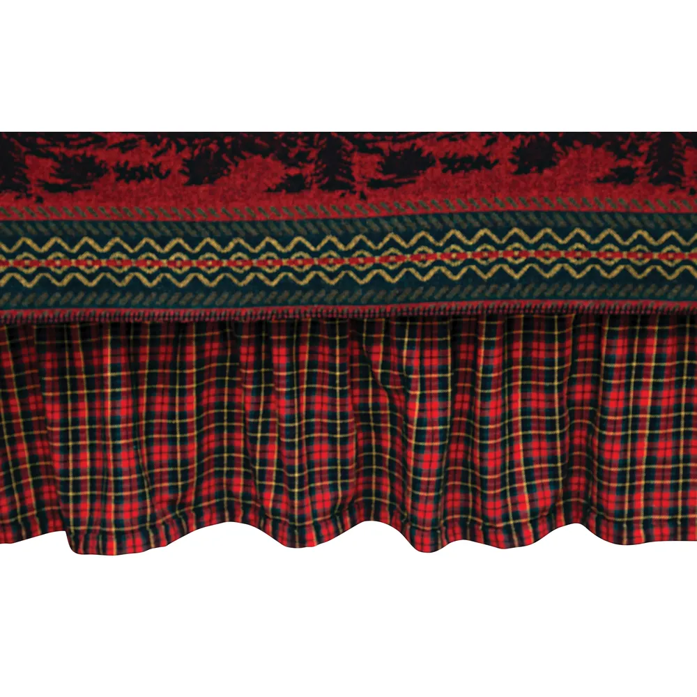 Wooded River Bear - Bed Skirt - Cal King