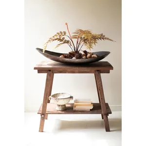 Giant Rustic Iron Oval Bowl 4
