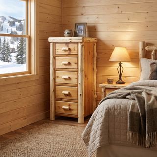 Cedar Log Storage Chest - Standard - Natural