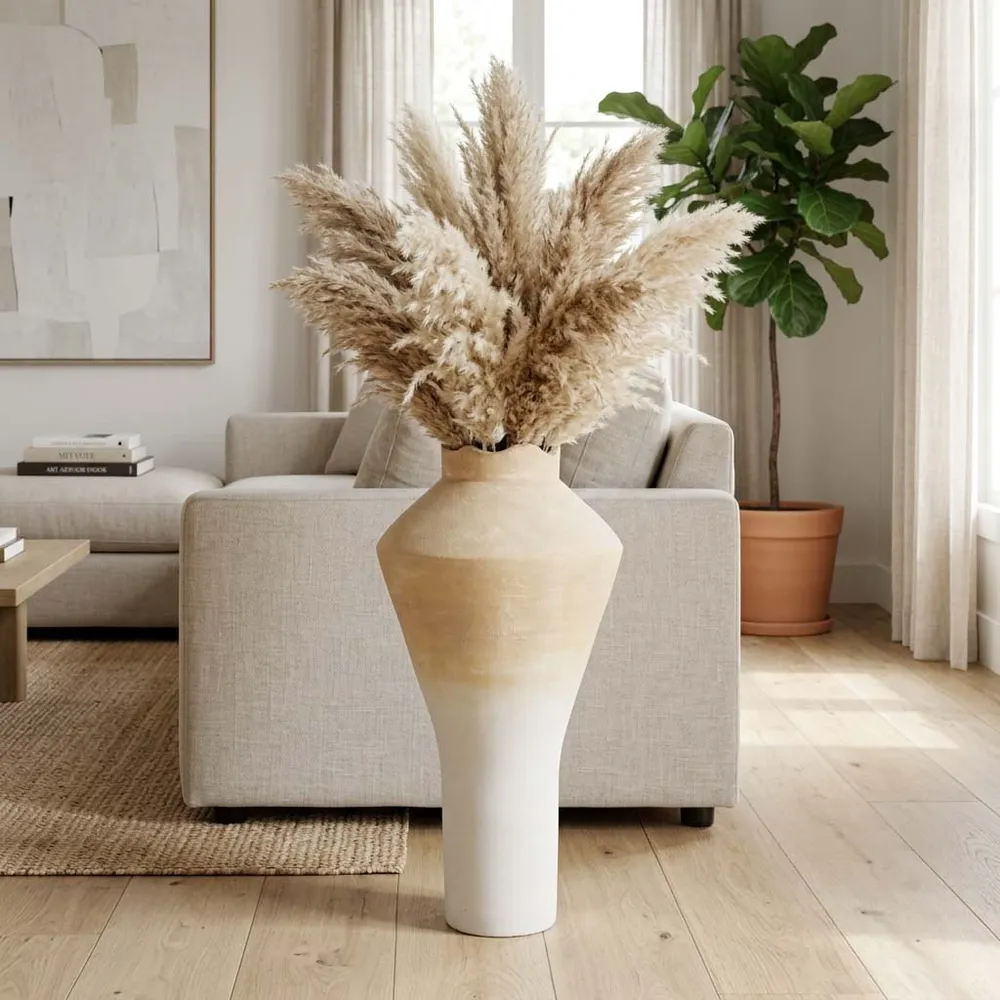 ELDERSHAW WHITE VASE 34 (IN)