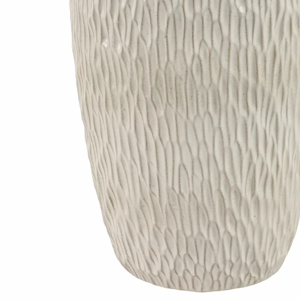 BENNETSIDE WHITE VASE 15 (IN)