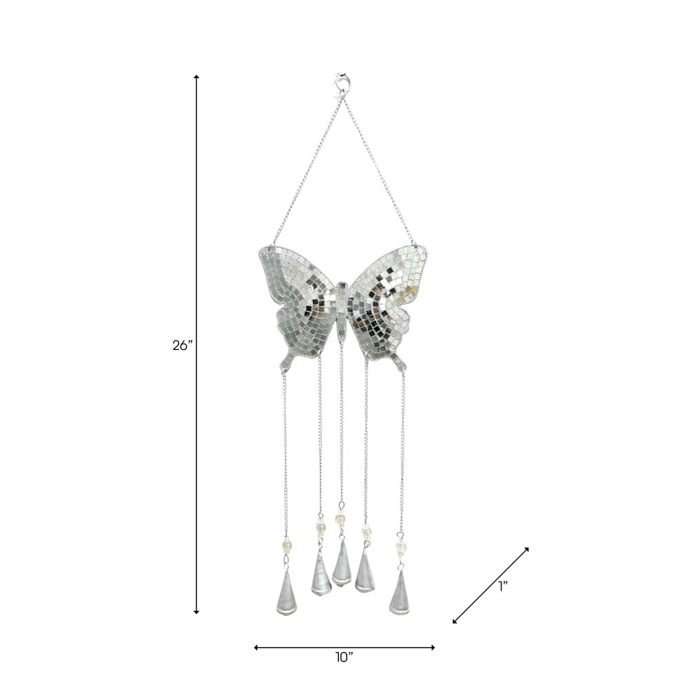 NOVASIDE SILVER WIND CHIME 27 (IN)