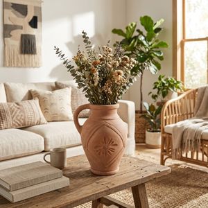 GAVIN RED VASE 13 (IN) 7