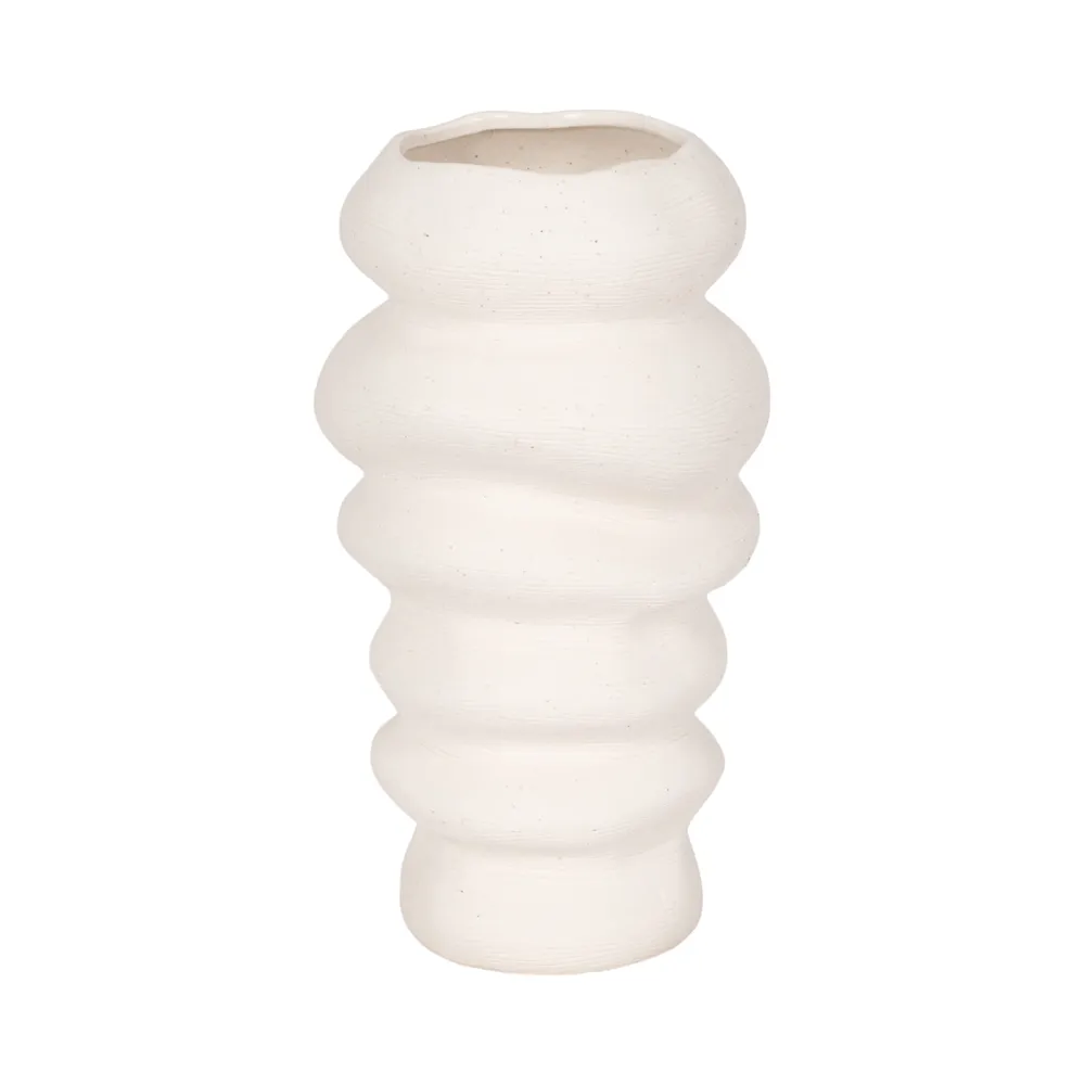 DUTTONMORE WHITE VASE 12 (IN)