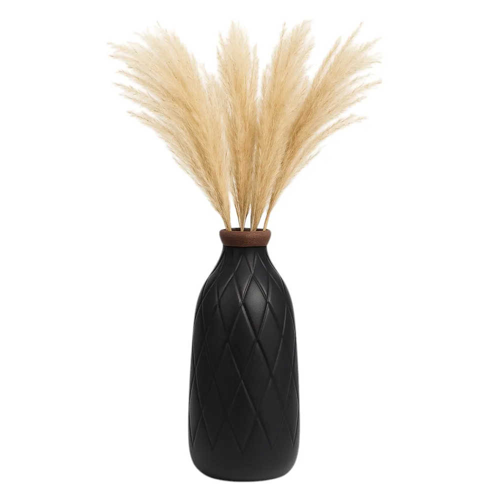 EMMONSFORD BLACK VASE 9 (IN)