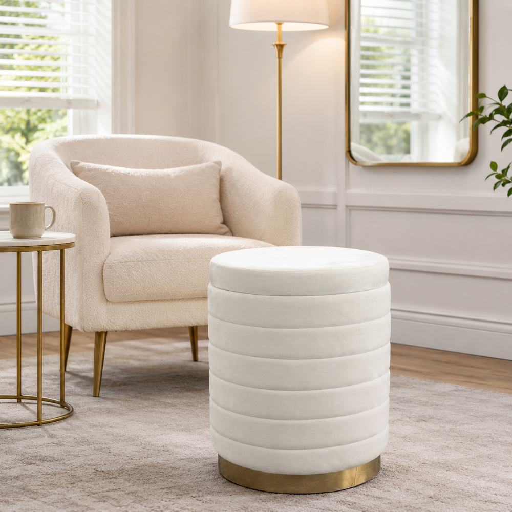 HAYFORDHAVEN IVORY STOOL 19 (IN)