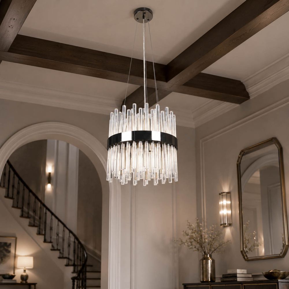 JAKERUN SILVER CHANDELIER 15 (IN)