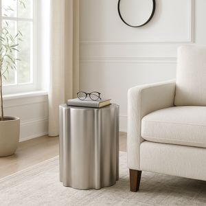 HOUSTONGROVE SILVER TABLE 19 (IN) 12