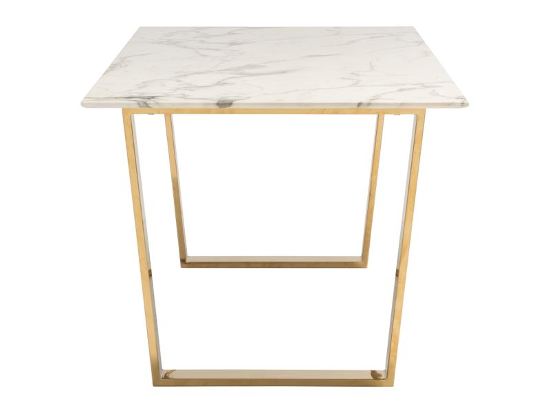Atlas Dining Table White & Gold 3
