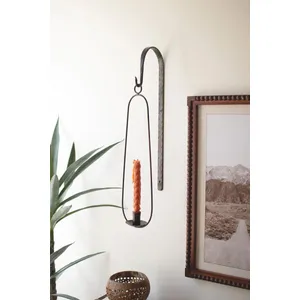 Hanging Oval Wall Taper Candle Holder 1