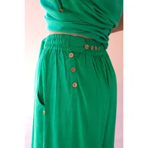 Sleeveless Split-Front Tunic / Kale 3