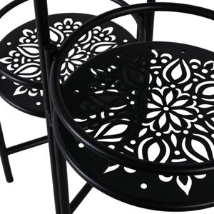 HALTONCROSS BLACK PLANT STAND 22 (IN) 6