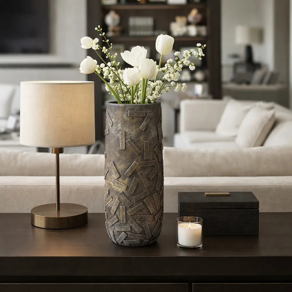 HAWLEYFORD BRONZE VASE 19 (IN)