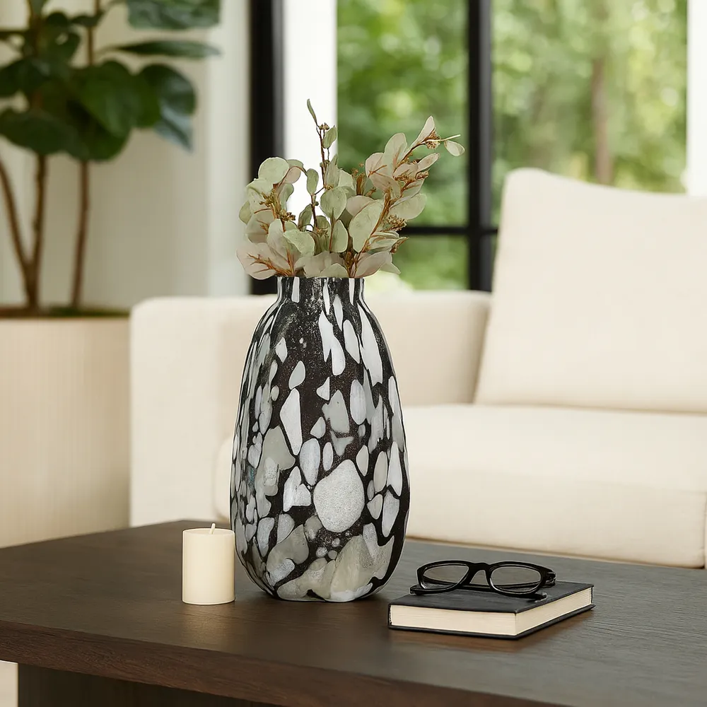 GAIGEMILL GRAY GLASS VASE 20 (IN)
