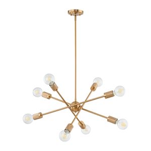 Module 22'' Wide 8-Light Chandelier - Burnished Brass 2