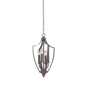 Foyer 11'' Wide 4-Light Chandelier - Oil Rubbed Bronze 1