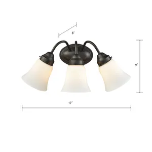 Califon 17'' Wide 3-Light Vanity Light - Oil Rubbed Bronze 2
