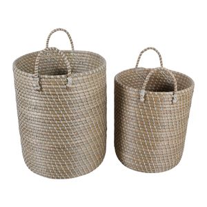 HATCHERBEACH SET OF 2 BROWN STORAGE 24 (IN) 6