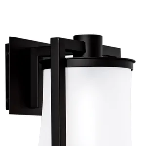 Drape 16.5'' High 1-Light Outdoor Sconce - Matte Black 3