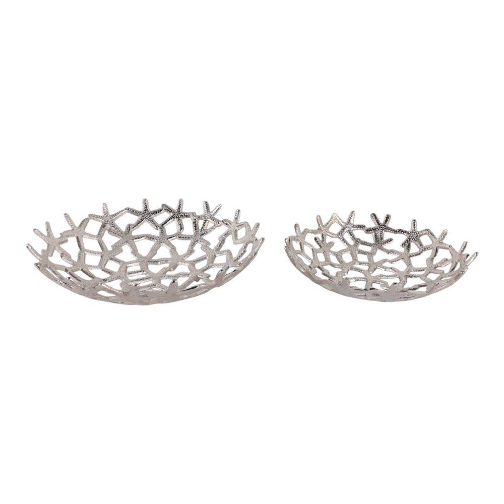 BELLCREST SET OF 2 SILVER BOWLS 5 (IN)
