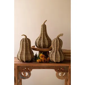 Set of Three Woven Vine Gourds 1