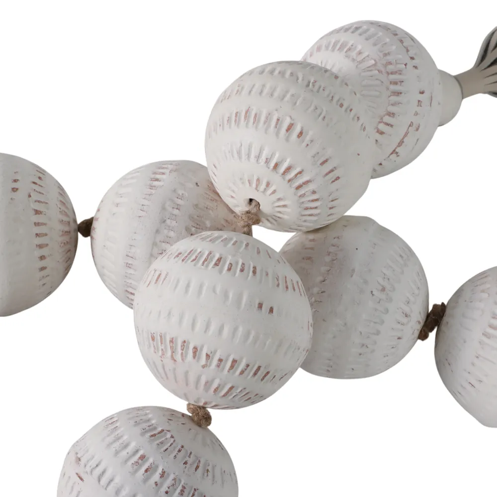 GARSONRUN WHITE BEAD 3 (IN)