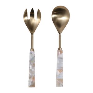 CARVERMOOR SET OF 2 WHITE SERVEWARE 1 (IN) 5