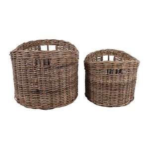 EDGESHAW SET OF 2 BROWN STORAGE 17 (IN) 6
