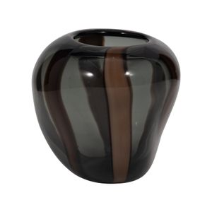 VALEBROOK BROWN GLASS VASE 7 (IN) 5