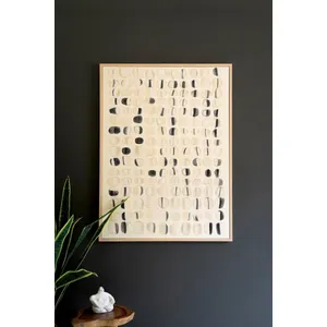 Framed Abstract Stones Painting 1
