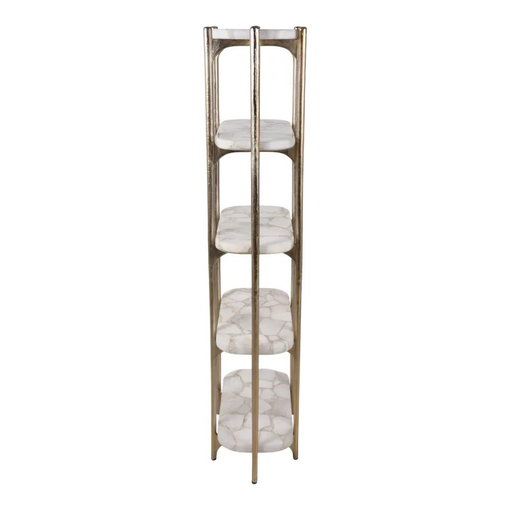 HATTONWAY WHITE ETAGERE 78 (IN)
